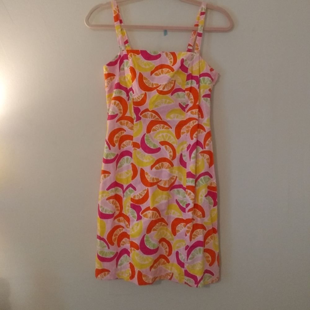 Lilly Pulitzer Pastel Watermelon Print Sun Dress